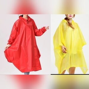 Reusable Outdoor Rain Poncho with Organizer Bag